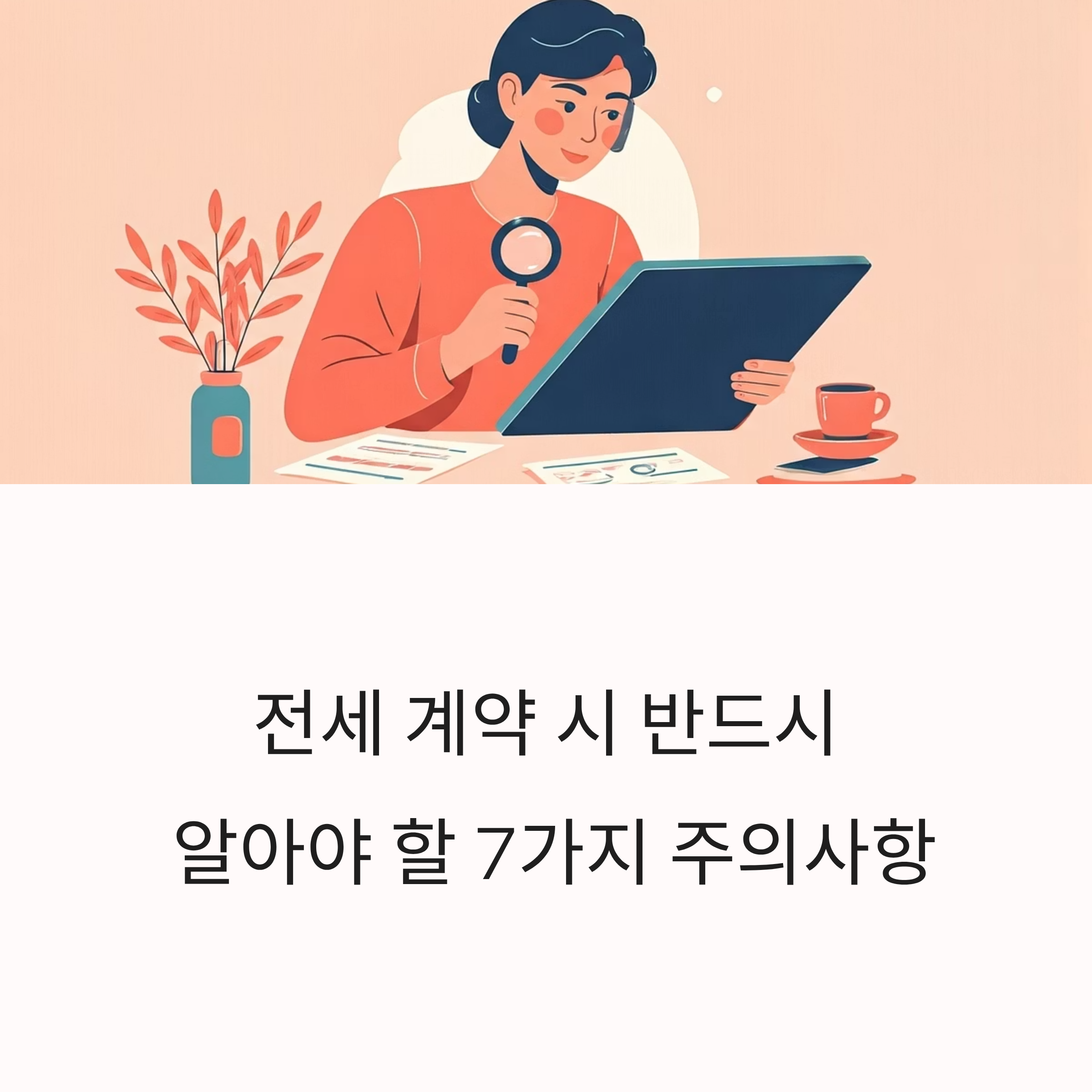 전세계약 시 유의사항 7가지