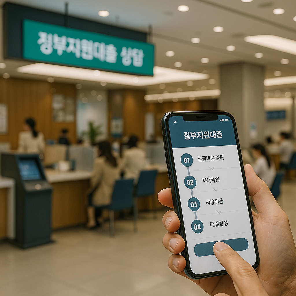 정부지원대출 가능한 은행