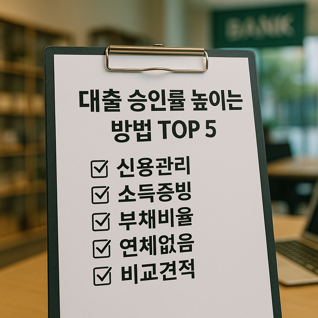 대출 승인률 높이는 방법